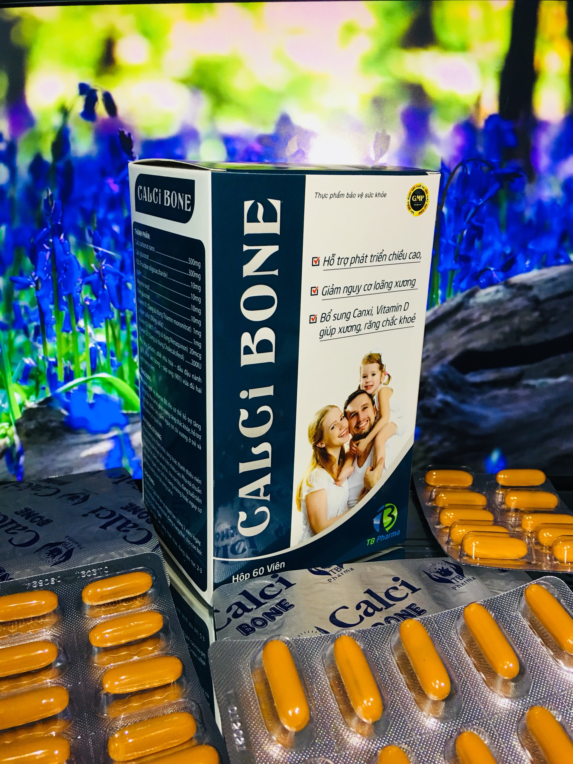 CALCI BONE - Tăng chiều cao cho Tuổi Dậy Thì, hỗ trợ tăng cường hấp thu canxi cho bà Bầu, Người Cao Tuổi - Giúp xương và răng chắc khỏe