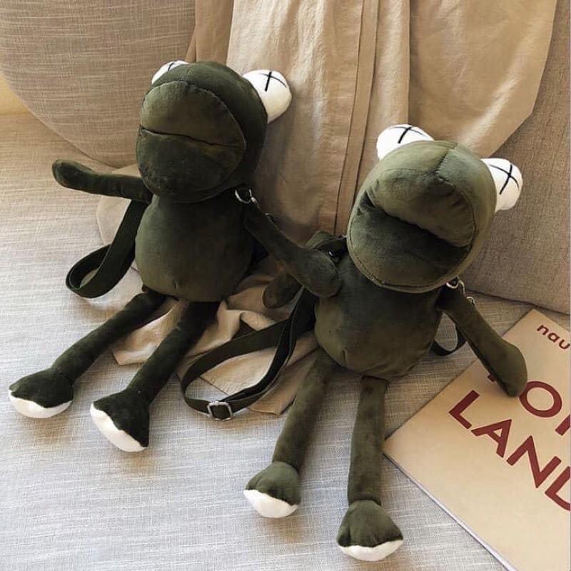 Túi đeo chéo ếch kermit gấu bông xinh xắn ulzzang cực kì hot