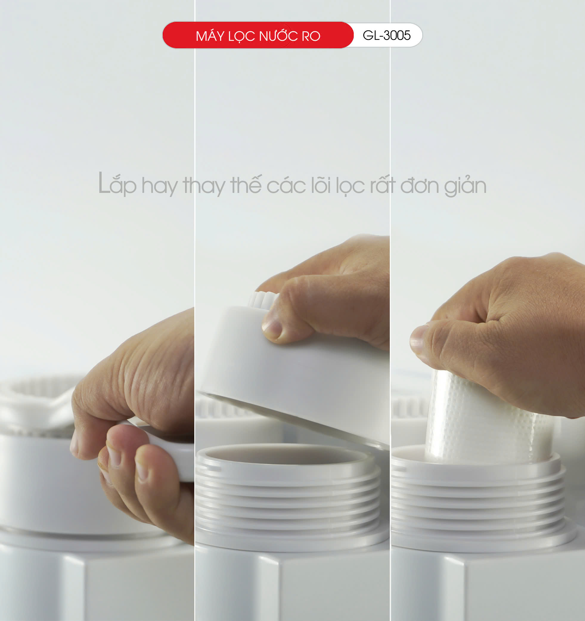 Máy lọc nước treo tường Gali công nghệ lọc RO Gali GL-3005 2 in 1 nước nóng nước mát. Hàng chính hãng bảo hành 12 tháng.