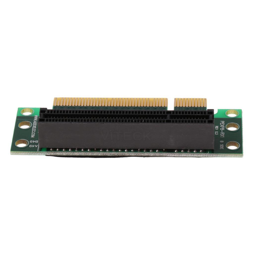 2Pcs PCI-E 8X 90° Riser Converter Card For 1U/2U Server Chassis