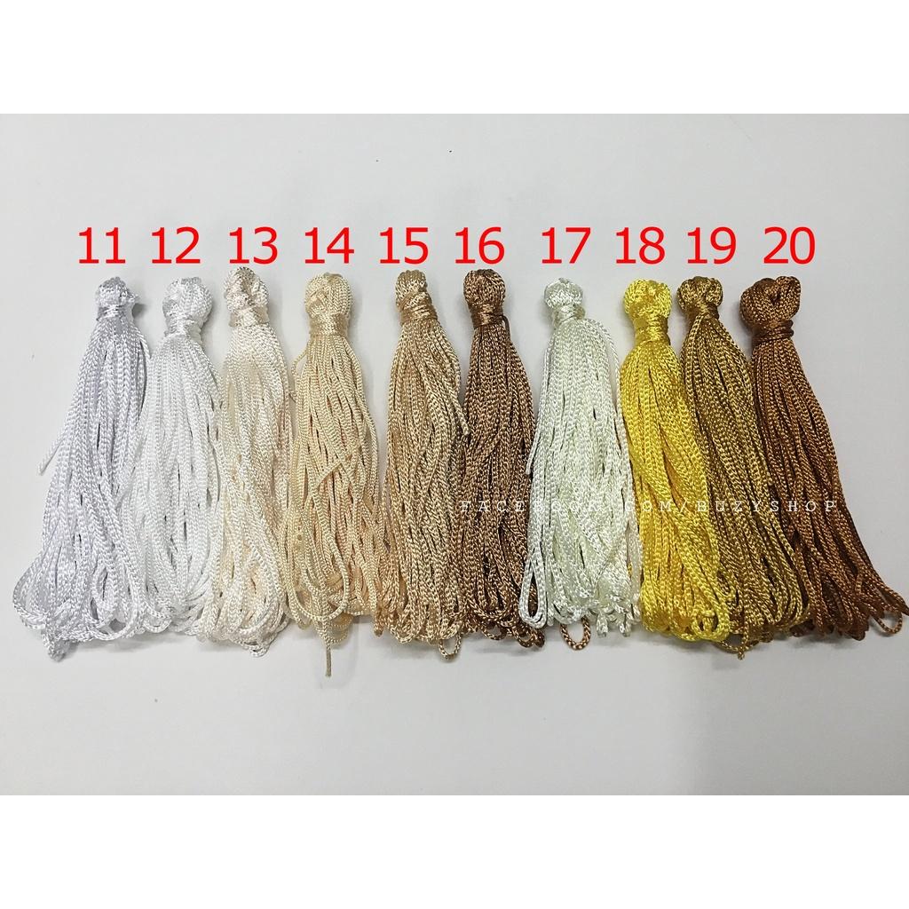 (bó 6m-6m5) (mã số 1-19) dây cotton thắt vòng 1mm [nguyên liệu thủ công