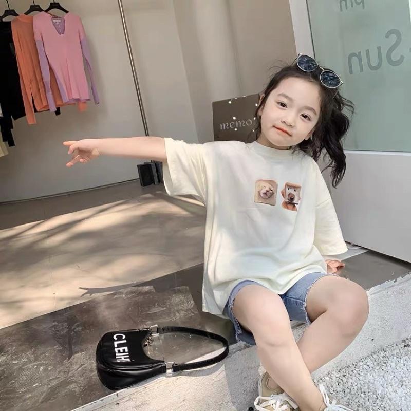 (Form rộng hơn chuẩn 2 size) Phông dáng rộng cute cho bé