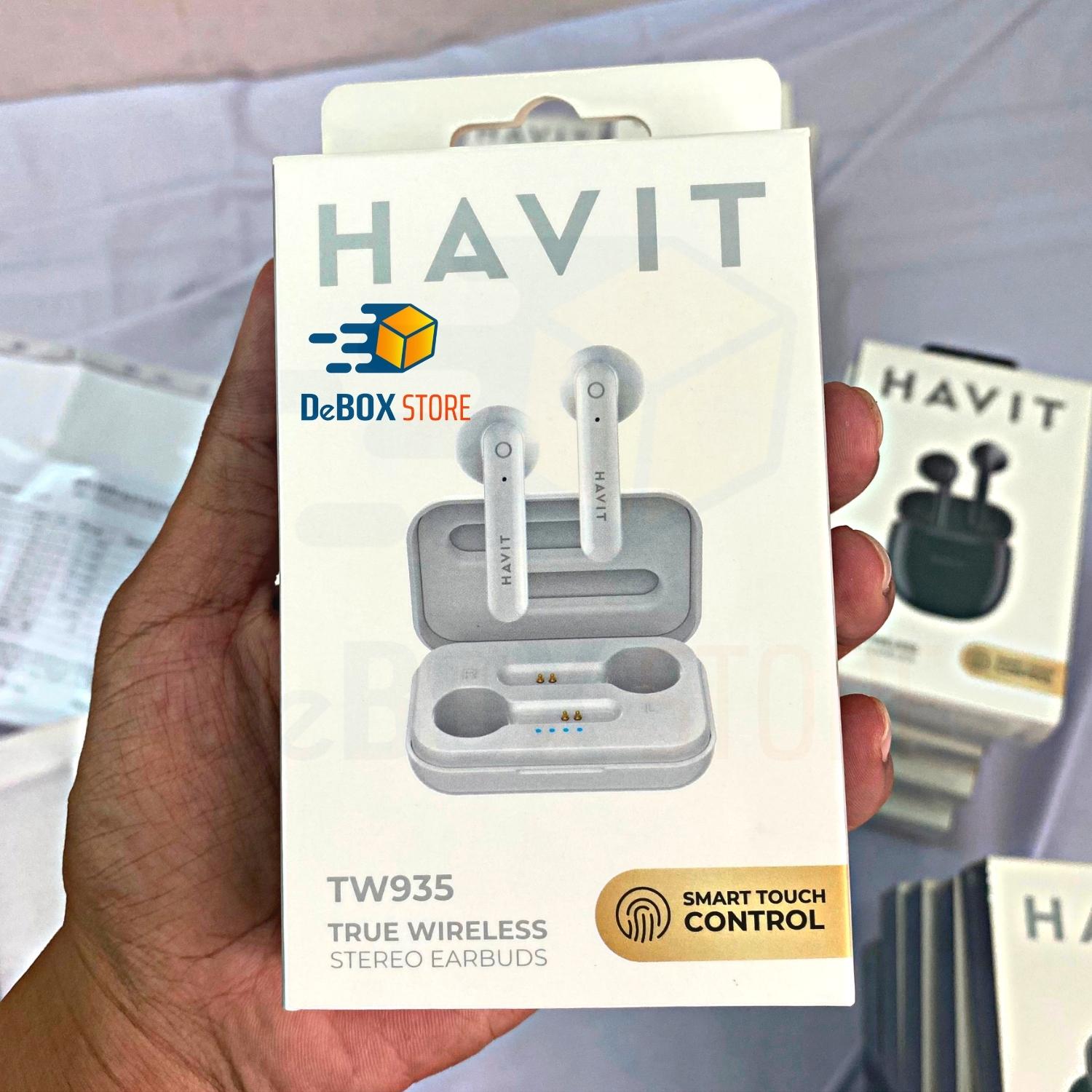 Tai nghe không dây Bluetooth True Wireless Earbuds Havit TW935, Thiết kế công thái học - Hàng Chính Hãng