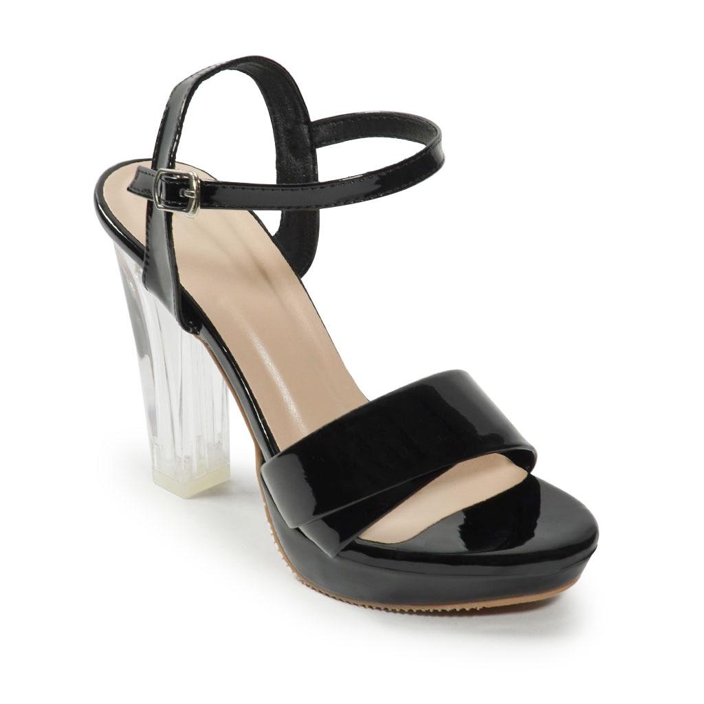 Sandal cao gót nữ quai xếp ly gót 12 cm mã SDG12F519