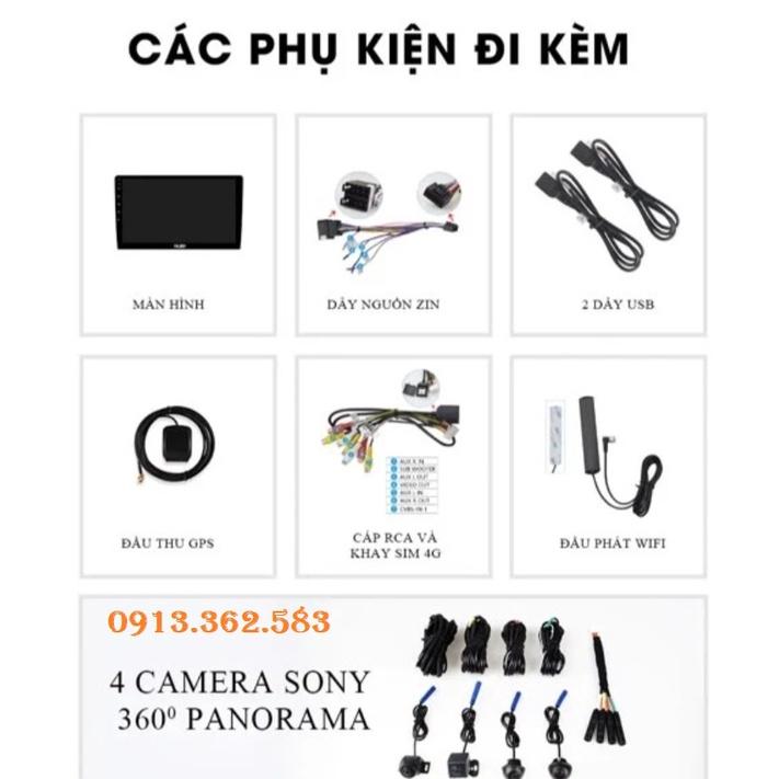 Màn liền camera 360 OLED PRO X4S NEW 9 inch Ram 3G-Rom 32g Chip 8 Nhân đa chức năng, 4 mắt cam sonny sắc nét,Bh 18 Tháng