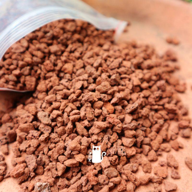 Đá nham thạch đỏ - MEOW RED LAVA ROCK | Giá thể trồng sen đá, xương rồng, lọc nước bể cá
