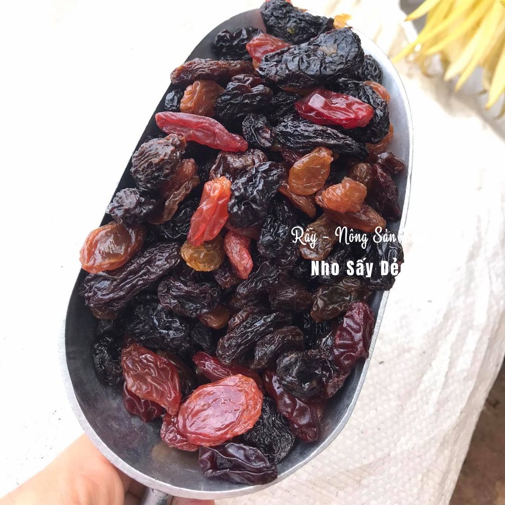 Nho khô Mỹ sấy mọng mixed 3 màu chua ngọt tự nhiên nhập khẩu Mỹ cao cấp