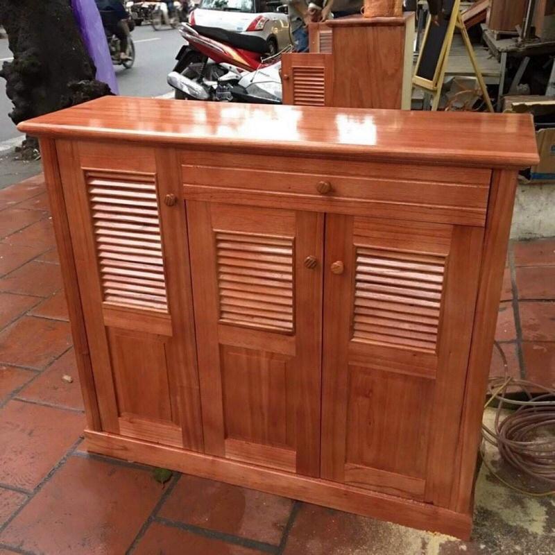 Tủ giày gỗ xoan ta đủ loại 2 cánh , 3 cánh , 4 cánh ( có sẵn)