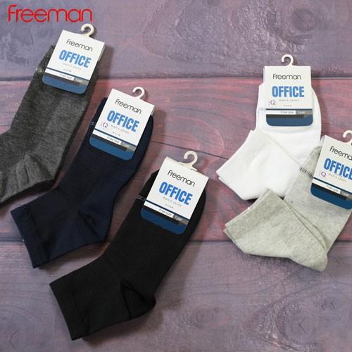 Combo 5 đôi Tất vớ cổ trung, chất liệu cotton FREEMAN