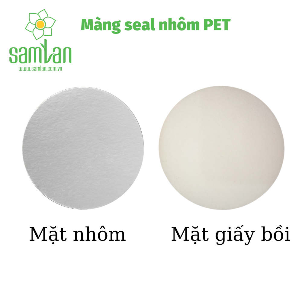 Màng seal nhôm PET phi 36 mm - dành cho chai nhựa PET