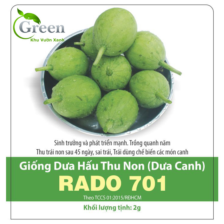 Hạt Giống Dưa Hấu Thu Non (Dưa Canh)