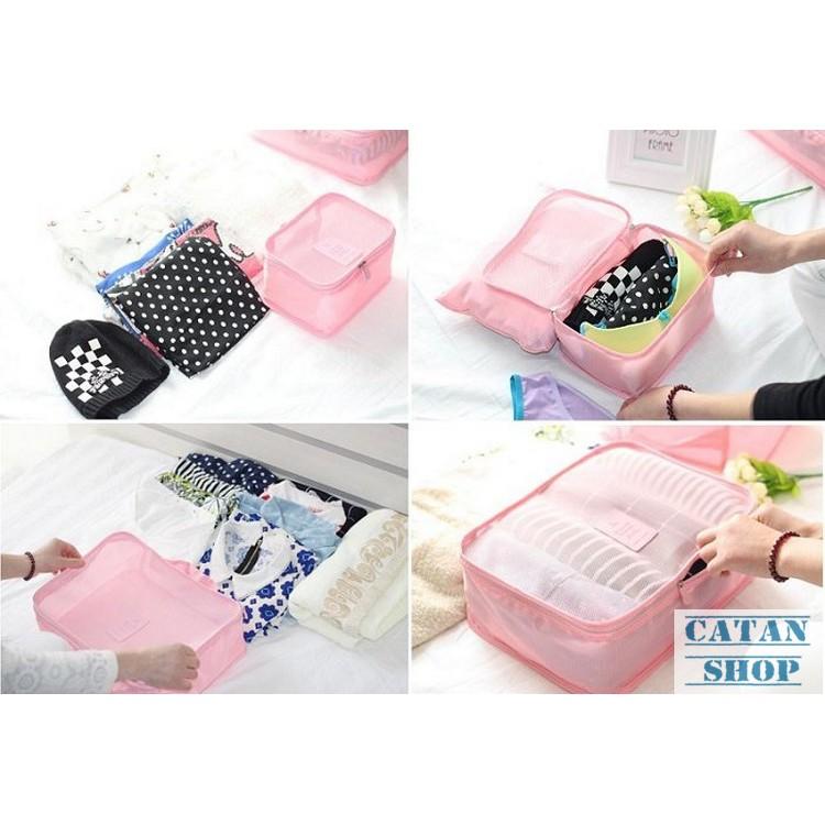 Set 6 Túi Đựng Đồ Du Lịch xếp đồ gọn gàng trong vali Chống Thấm Bag in Bag GD40-6Tvali