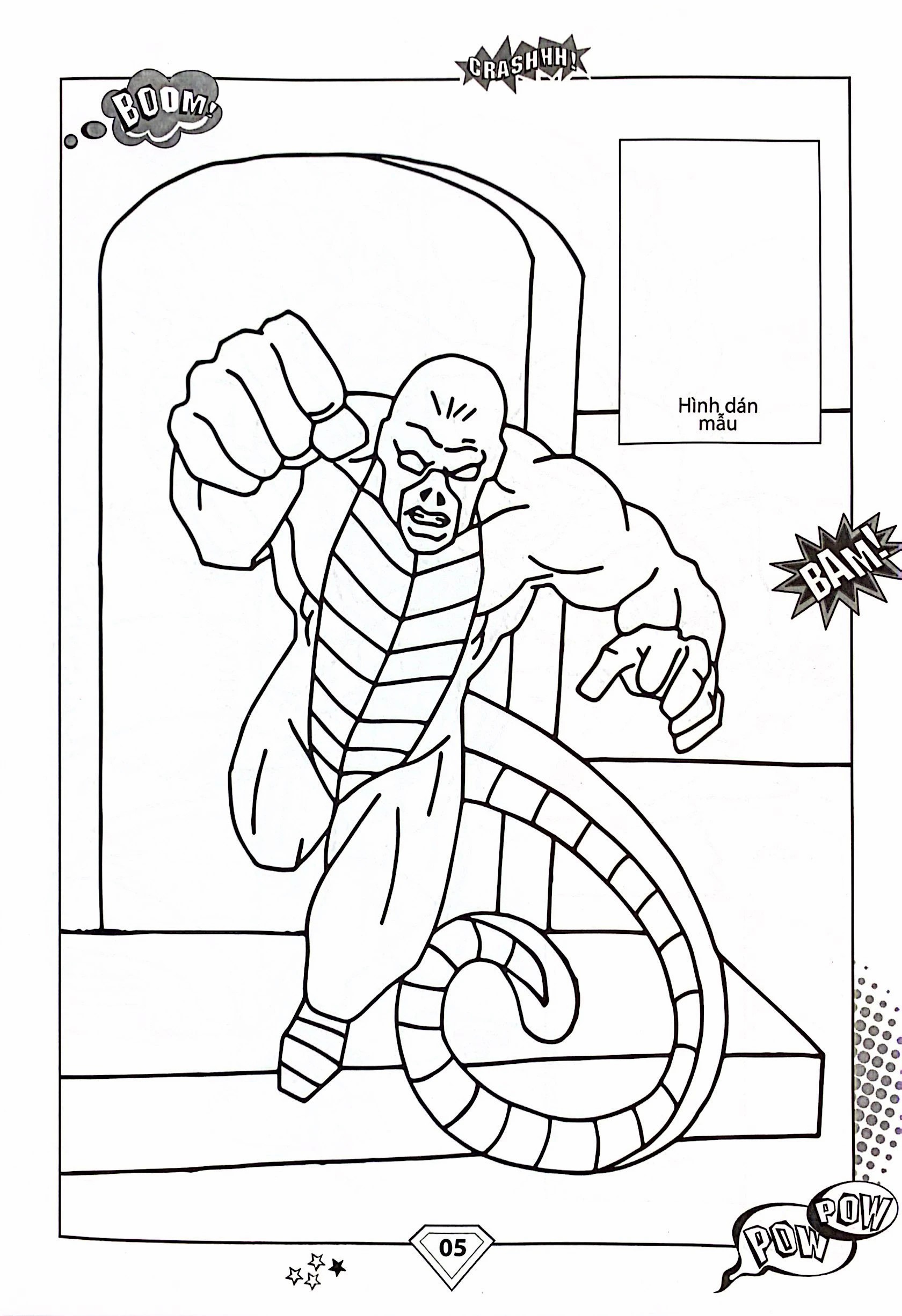 Dán hình và tô màu SUPERHERO CAPTAIN AMERICAN  (Bìa Mềm)