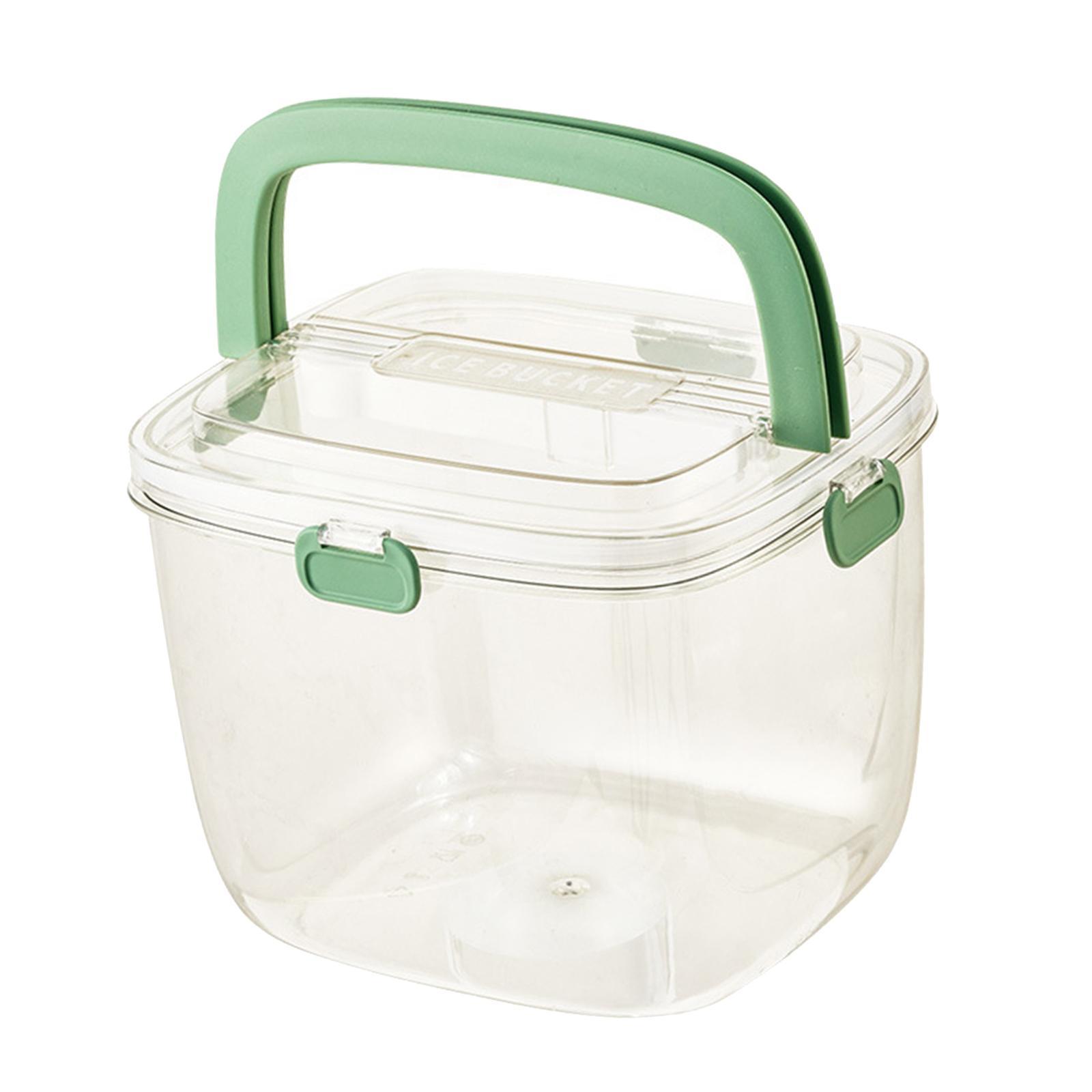 Ice Bucket with Clamp Beverage Chilling Tub Clear for Pub Cocktail Parties