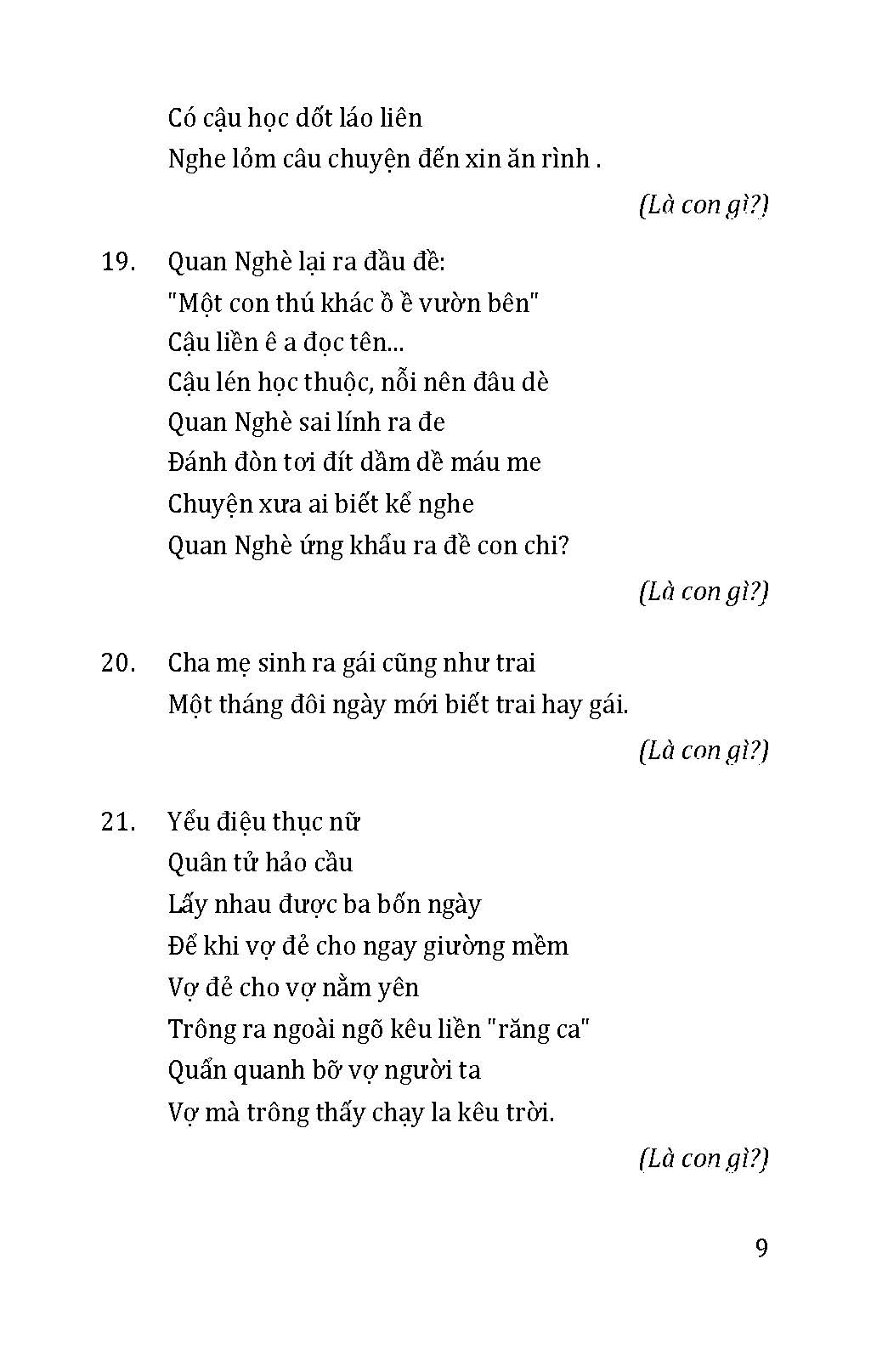 Câu Đố Thông Minh Dí Dỏm