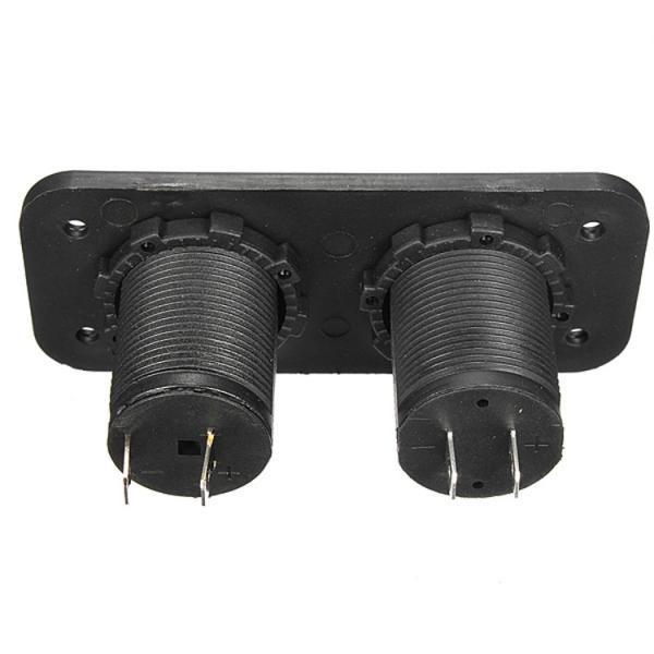 DC 12V Car Cigarette Lighter Socket Splitter Dual USB Charger Power Adapter
