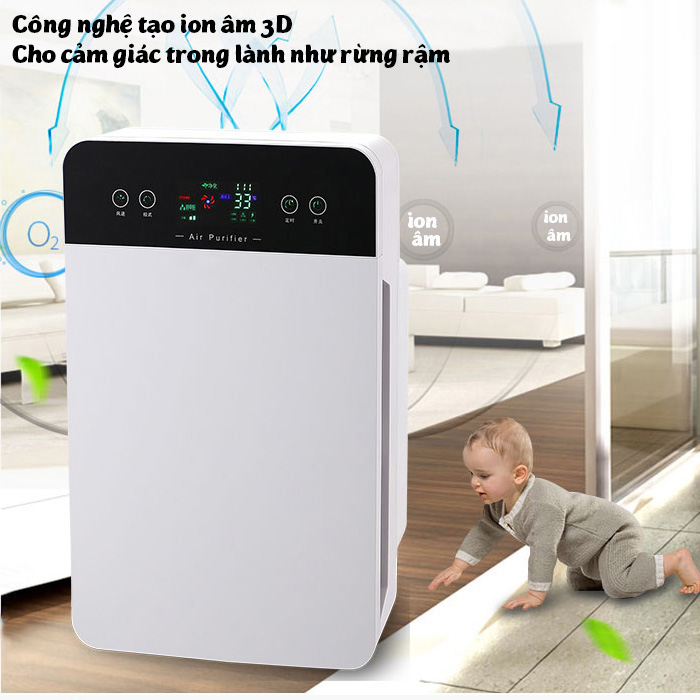 Máy lọc không khí JSY-40A công nghệ HEPA lọc bụi siêu vi PM 2.5