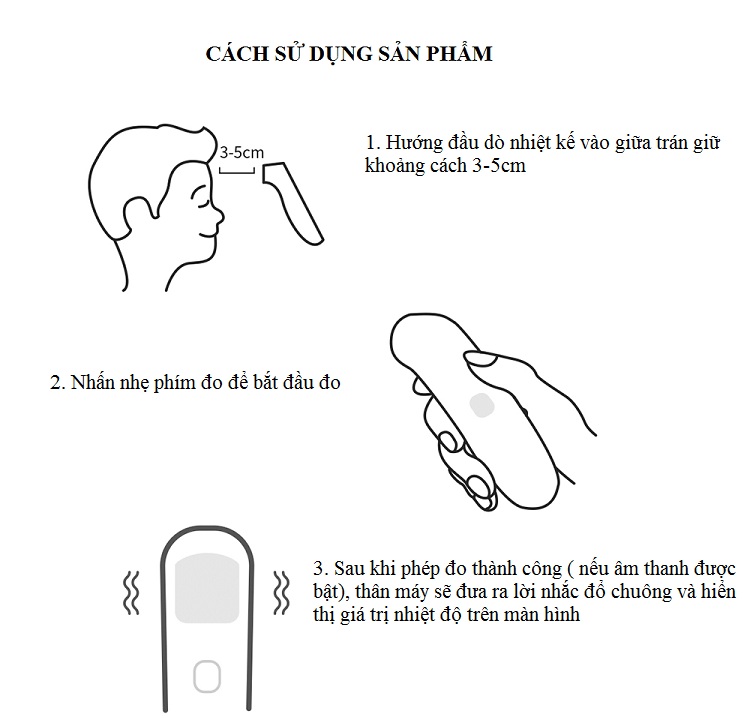 Nhiệt Kế Hồng Ngoại Đo Trán Fpt1001