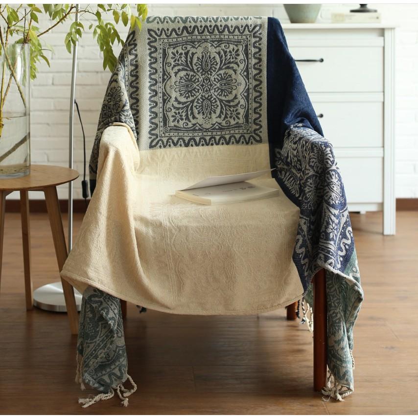 Thảm Sofa, Khăn Phủ, Chăn Phủ Sofa, Thảm Trang Trí, Thảm Vintage 150 x190cm