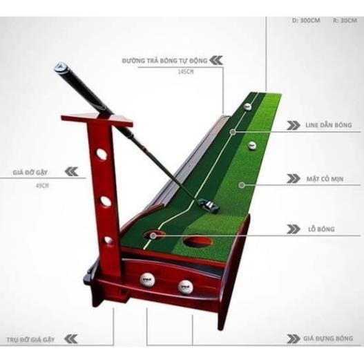 Thảm Tập Putting Golf Gỗ