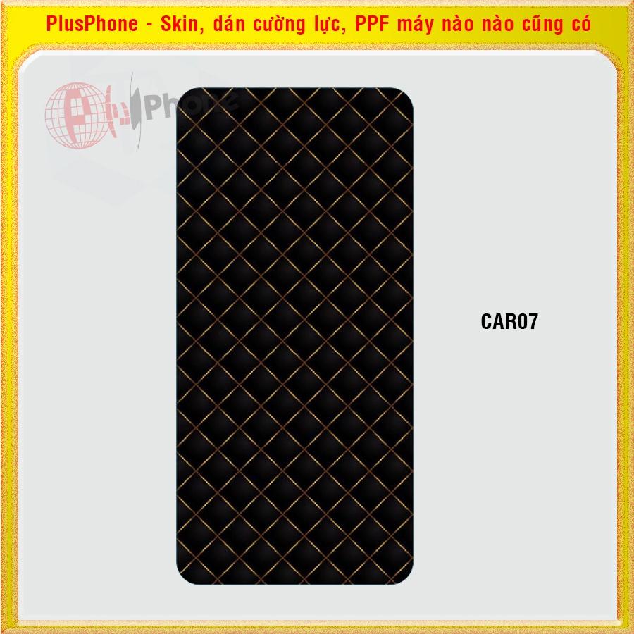 Dán Skin mặt sau cho iPhone 4, 4s, 5, 5c, 5s, 5 SE, 6, 6s, 6 Plus, 7, 7 Plus, 8, 8 Plus in hình caro