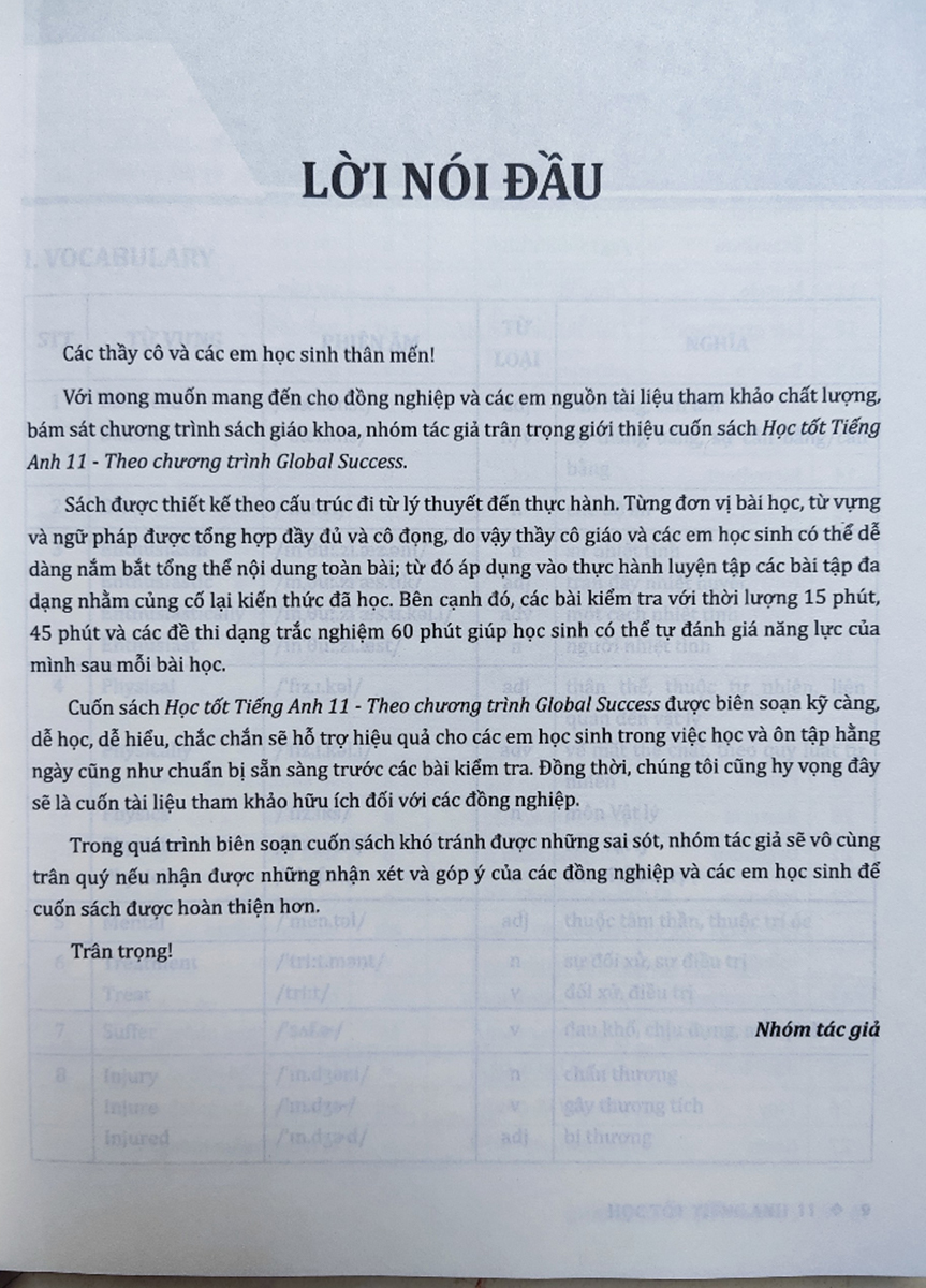 Học Tốt Tiếng Anh 11 - Theo Chương Trình Global Success (Tài Liệu Tham Khảo Thiết Thực Cho Giáo Viên Và Học Sinh) _HH