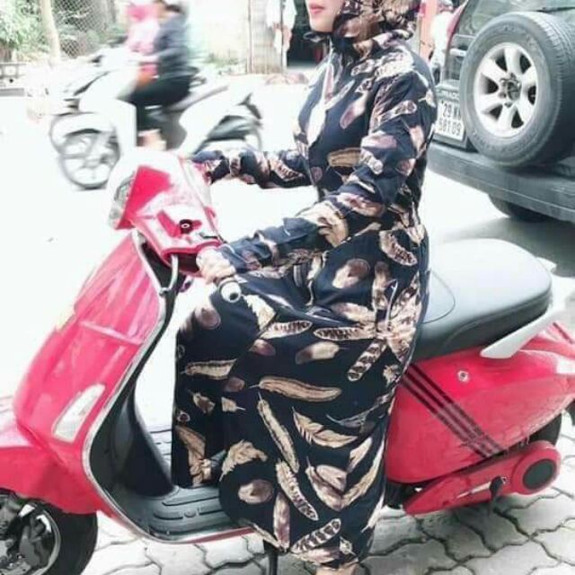 Áo choàng chống nắng cho nữ vải lanh nhung cao cấp - Bảo vệ da toàn thân