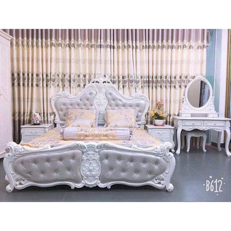 Giường ngủ tân cổ nhập khẩu 1m6 x 2m
