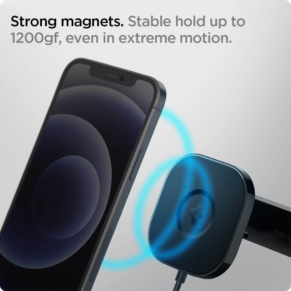 Sạc Mag Xe Hơi Spigen OneTap Pro Wireless Magnetic Car Charger Air Vent - Hàng Chính Hãng