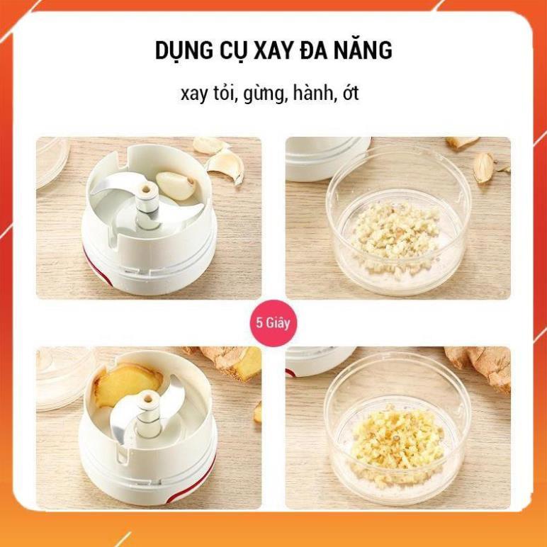 Free Ship - Dụng Cụ Xay Tỏi Ớt --Rút Dây Mẫu Mới