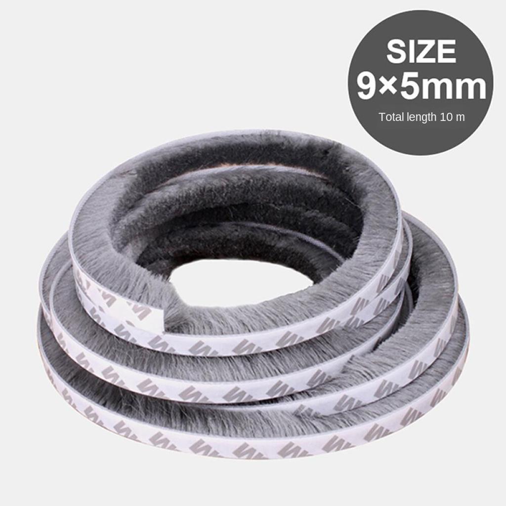 2X 10M Window Door Seal Strip Weather Strip Sealing Tape Self-Adhesive 9x5mm