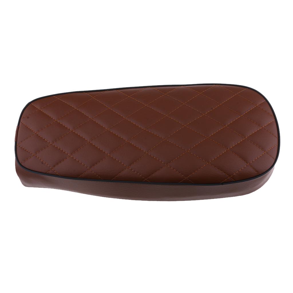 Light Brown Saddle Cafe Racer Rhombus Vintage Seat Cushion for Honda CG125