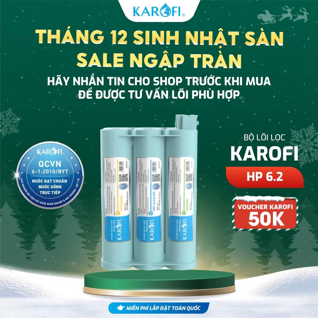 Cụm 6 lõi lọc chức năng Smax KAROFI hiệu suất cao HP 6.2 - Loại thay nhanh - Hàng Chính Hãng