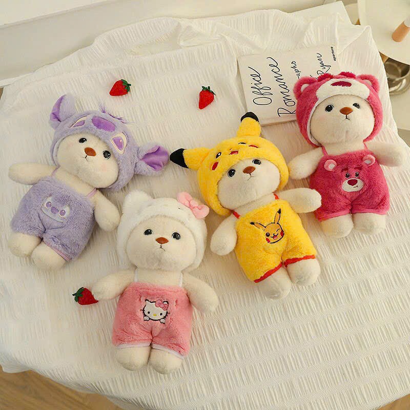 Gấu Bông Teddy Cosplay Ngộ Nghĩnh Cho Bé - Gấu Bông Hana