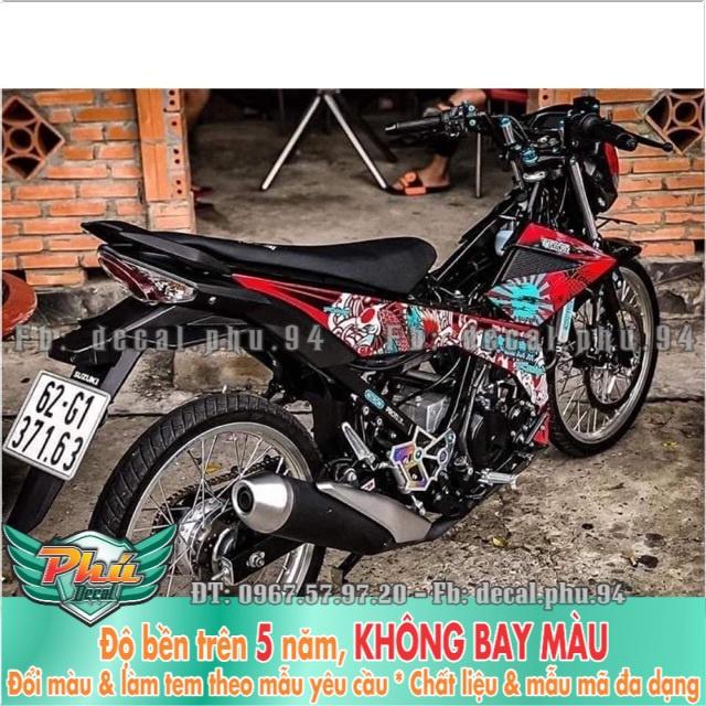 Tem rời Satria Cá Chép Đỏ đen