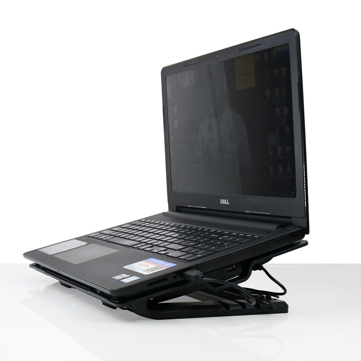 Đế Tản Nhiệt Laptop N99 (2 fan Chỉnh được độ cao thấp - Màu đen)