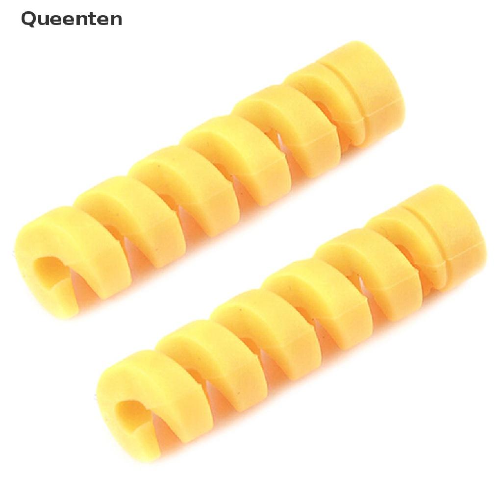 Queenten Bộ 4 Dây Lò Xo Quấn Bảo Vệ Cáp Sạc QT