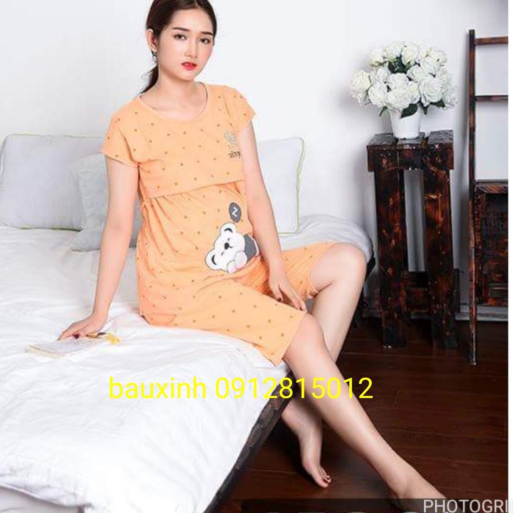 Bộ đồ bầu xinh kết hợp cho con ty tiện lợi free size 43~68kg