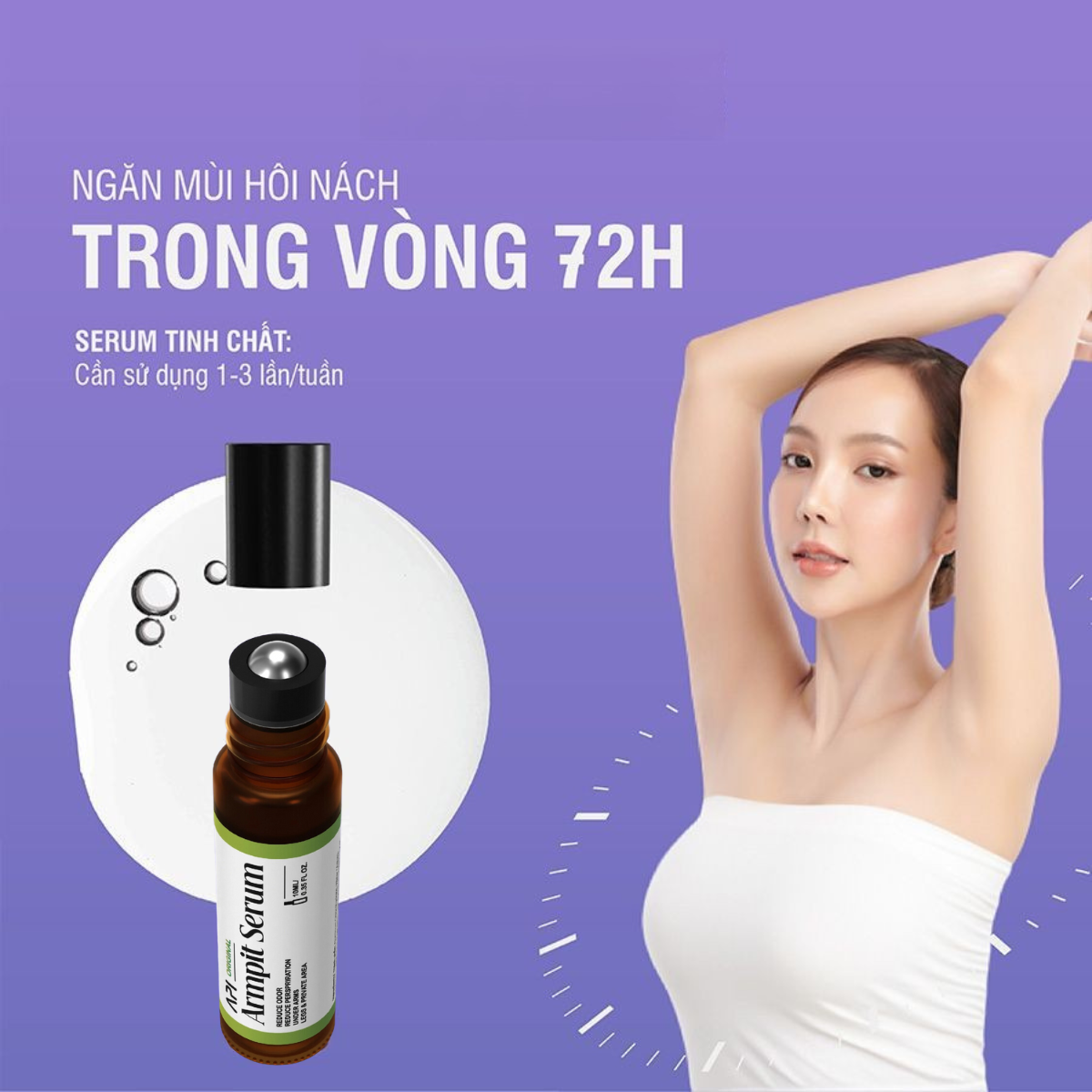 Son Nách Khử Mùi Api - Combo 3 Son Lăn Nách Mee Natural Ngăn Tiết Mồ Hôi 10ml