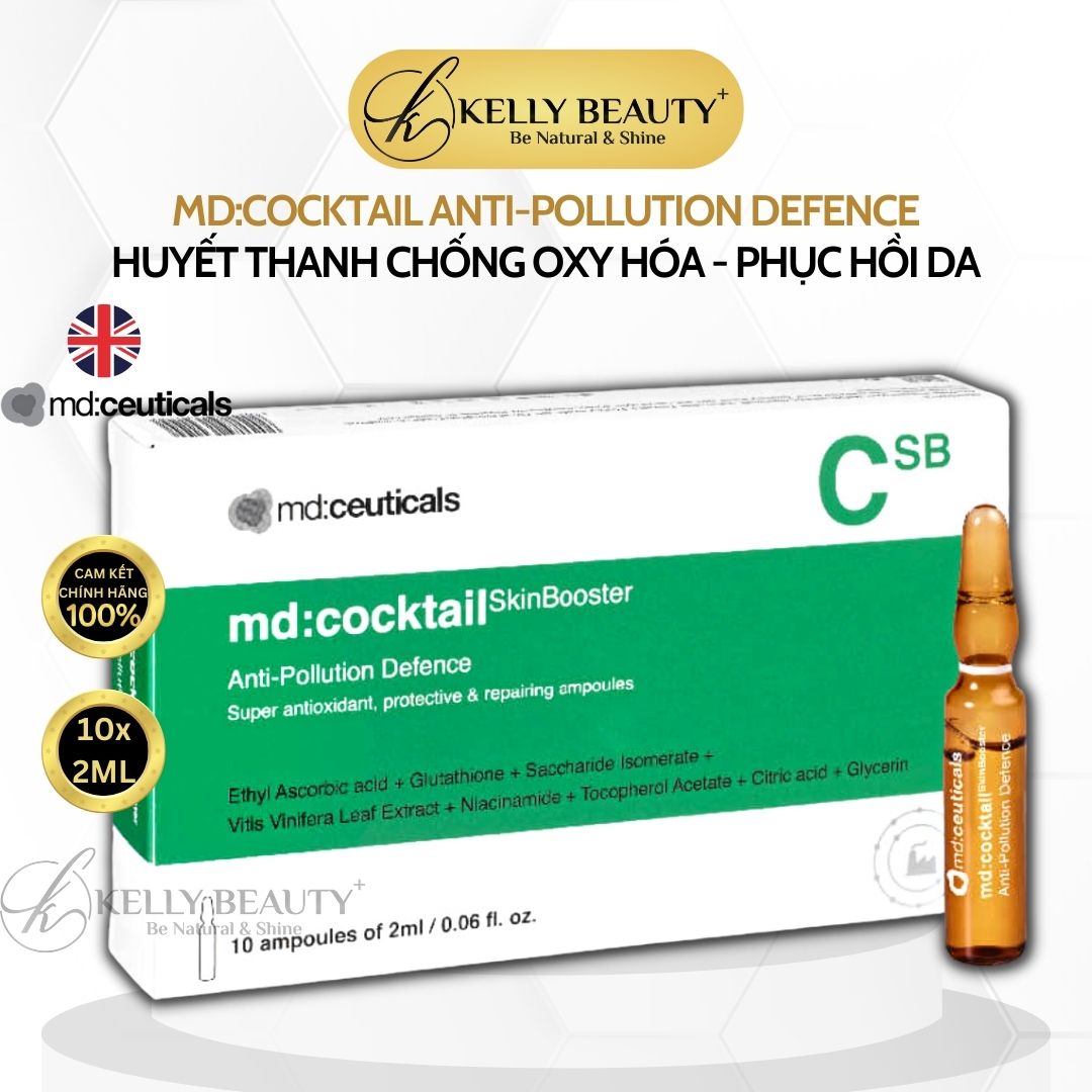 Tinh Chất Phục Hồi Da MD:Cocktail SkinBooster Anti-Pollution Defence - MD:Ceuticals | Kelly Beauty