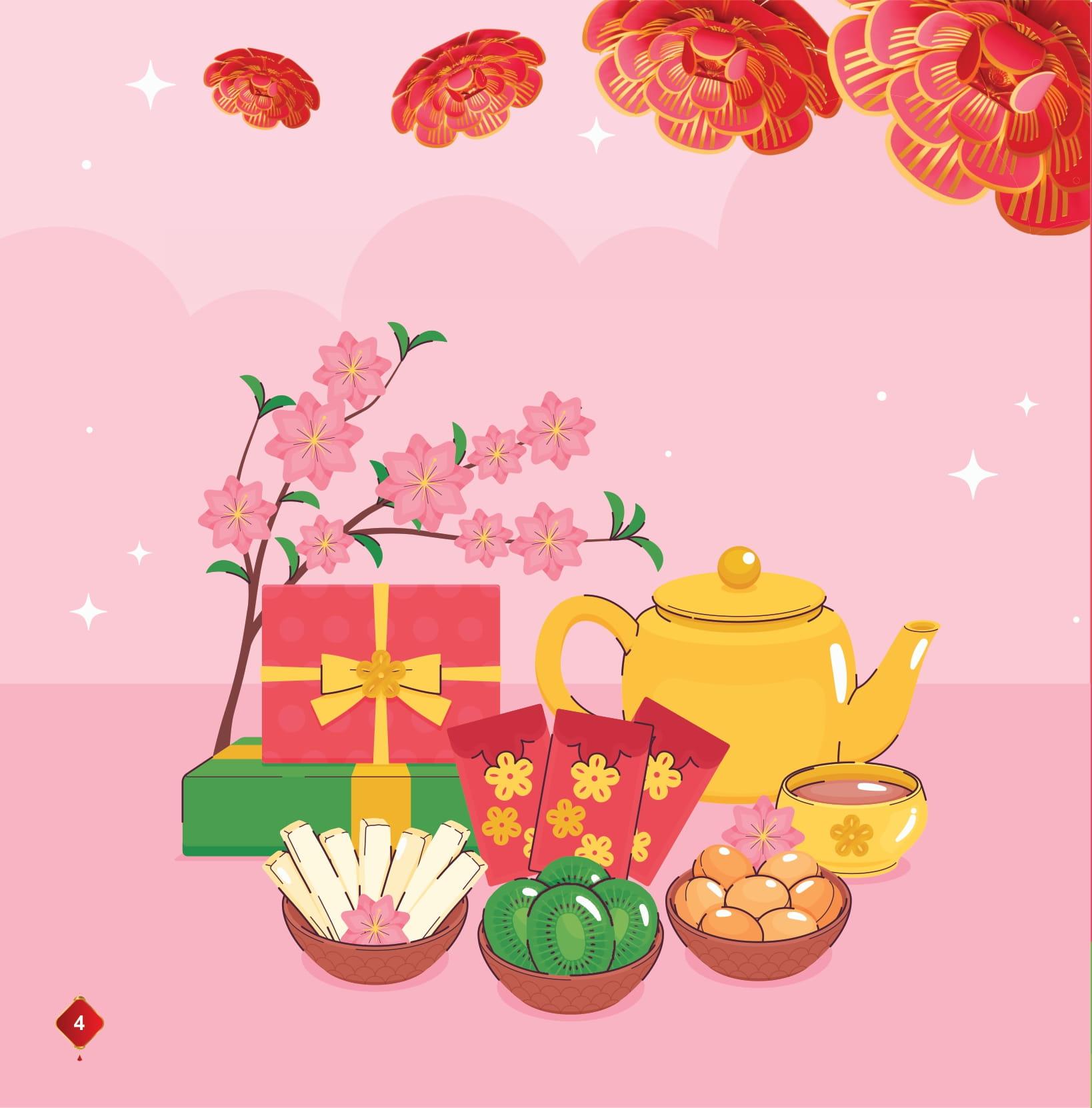 Sách - Đọc Sách Ngày Xuân, Quây Quần Đón Tết - Pháo Hoa Đêm Giao Thừa