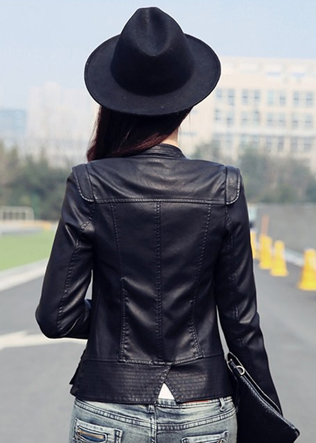 Áo Khoác Nữ Da AKD8 - Đen (Size