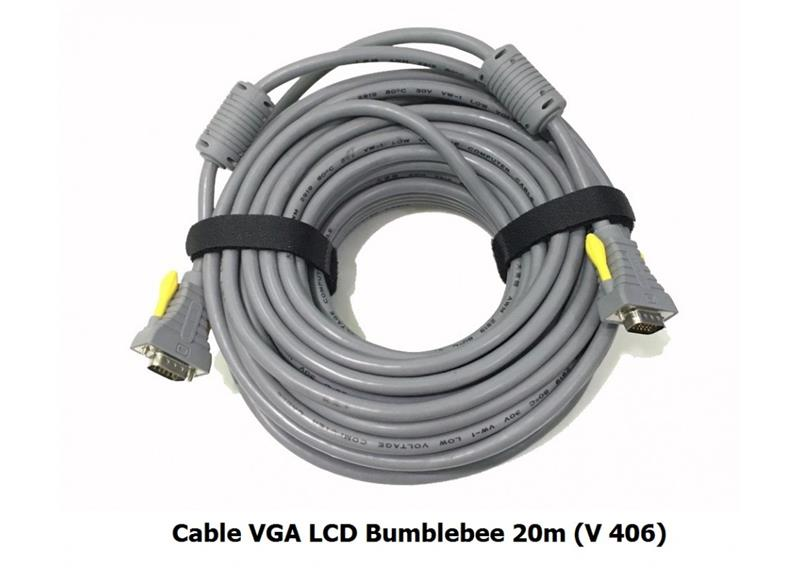 Cáp 2 Đầu VGA Bumblebee V406 Xám - JL - HÀNG CHÍNH HÃNG