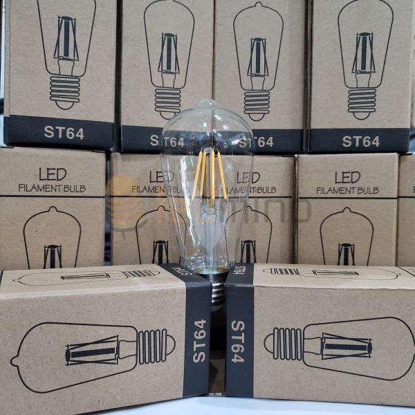 Combo 10 bóng đèn dây tóc Edison ST64 B250 4W Tiết kiệm điện | Ánh sáng vàng | Sử dụng chung với Đèn trang trí thả trần, đèn thả, đèn tường, dây đui đèn