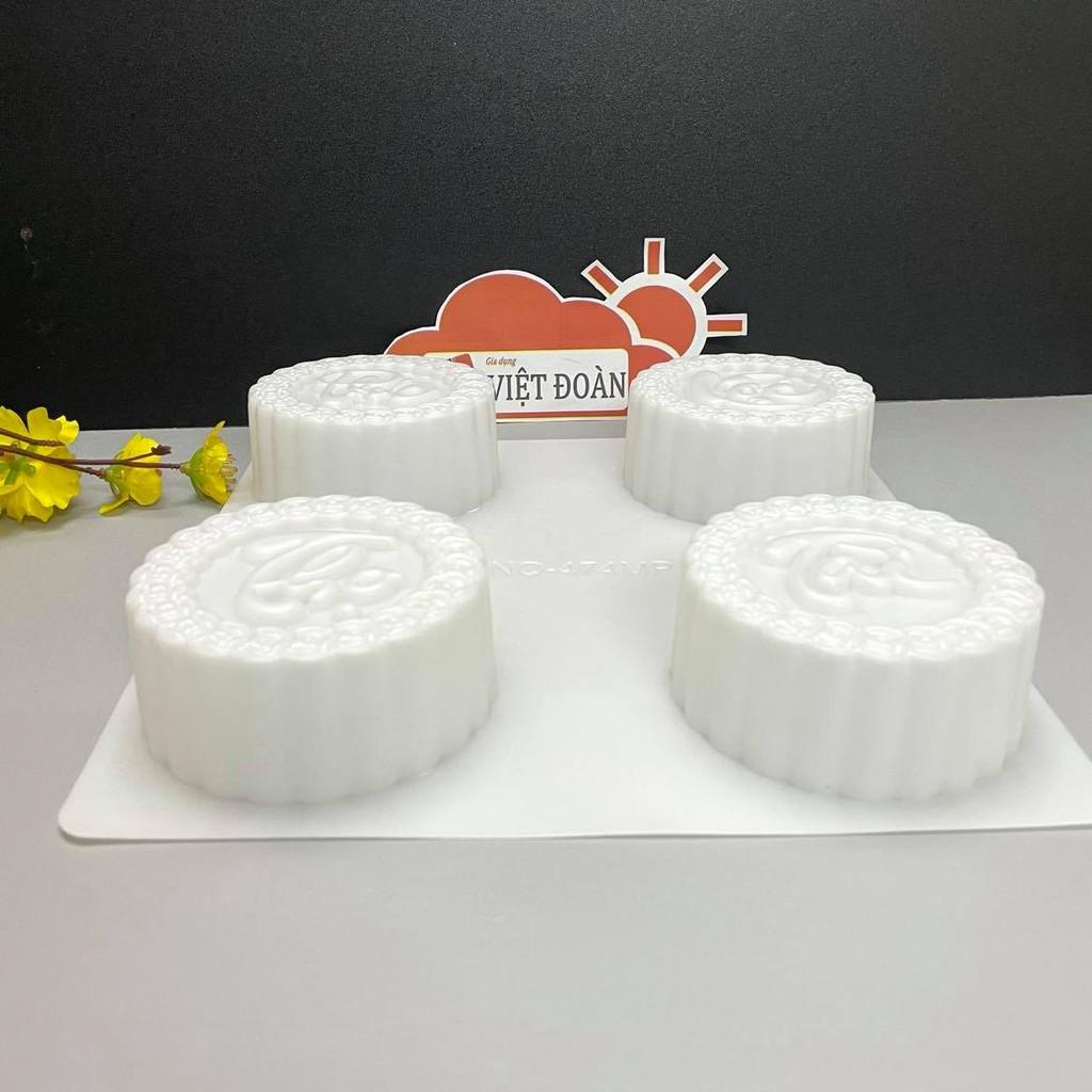 Khuôn Nhấn Xôi, Khuôn Xôi, Khuôn Rau Câu Hình PHÚC LỘC THỌ TÀI (COMBO 4 KHUÔN- mỗi khuôn 9 cm - Khuôn Nhựa Dày , Sắc Nét