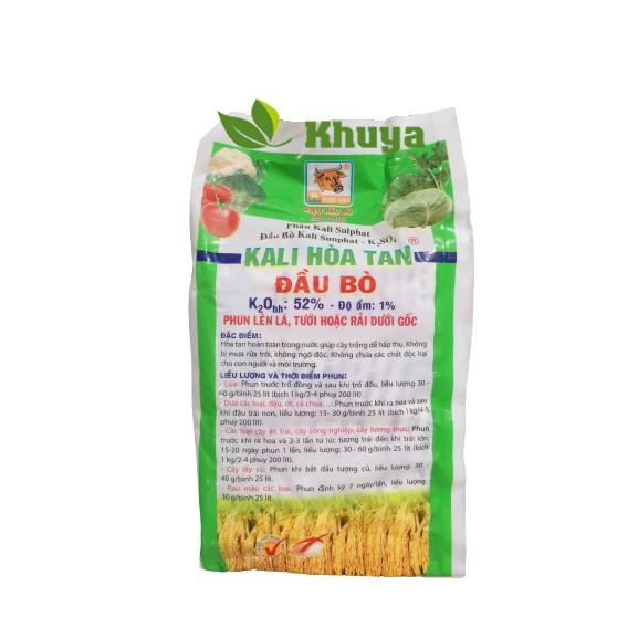 1 gói Phân bón lá Kali Sulphat Kali hòa tan Đầu Bò 100gr