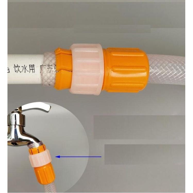 Đầu Nối Ống Nước Tiện Lợi Màu Da Cam