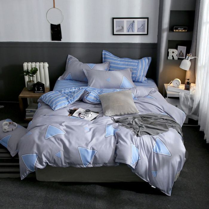 Bộ chăn ga gối Cotton cao cấp 1m6x2m THC126