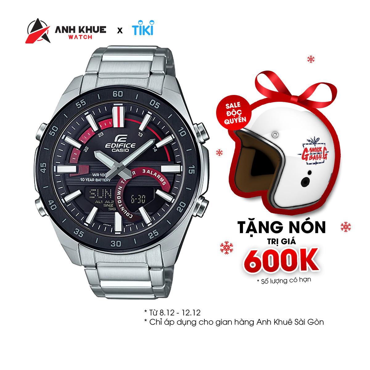 Đồng hồ Casio Nam Edifice ERA-120DB-1AVDF