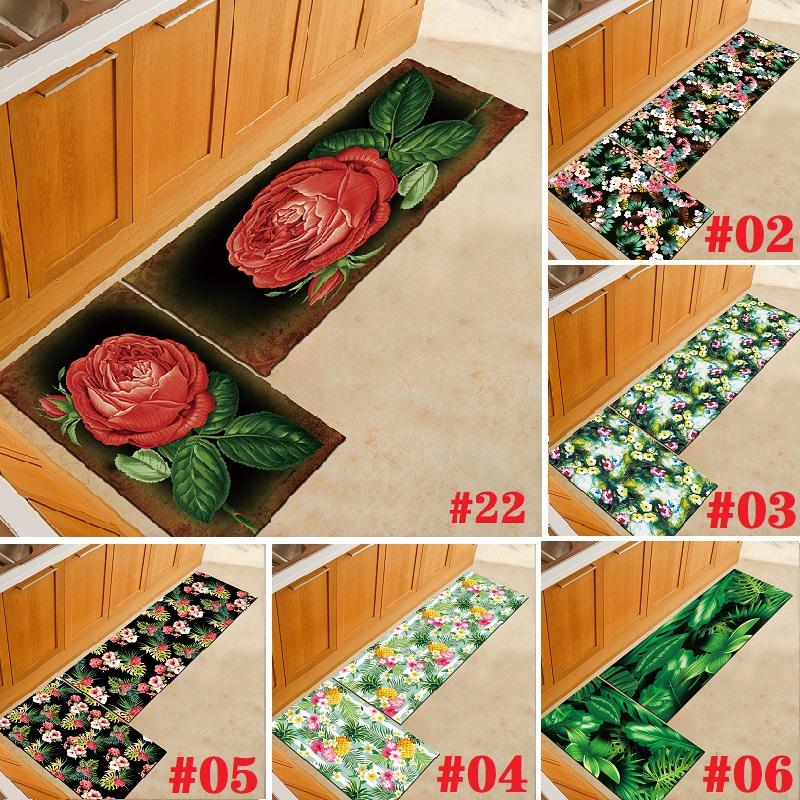 Thảm Chùi Chân Chống Trượt Họa Tiết Lá Cây Trang Nhã
